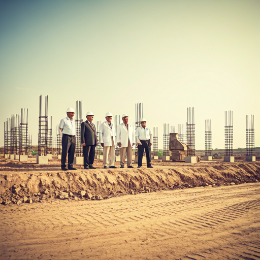 Historical foundation stone laying ceremony
